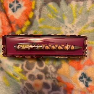 NWT Vera Bradley Ball Point Pen in Plum Crazy, Black Ink